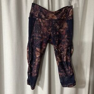 CALIA Capri Leggings Womens Large‎ Active Cropped Pants Carrie Underwood Mesh
